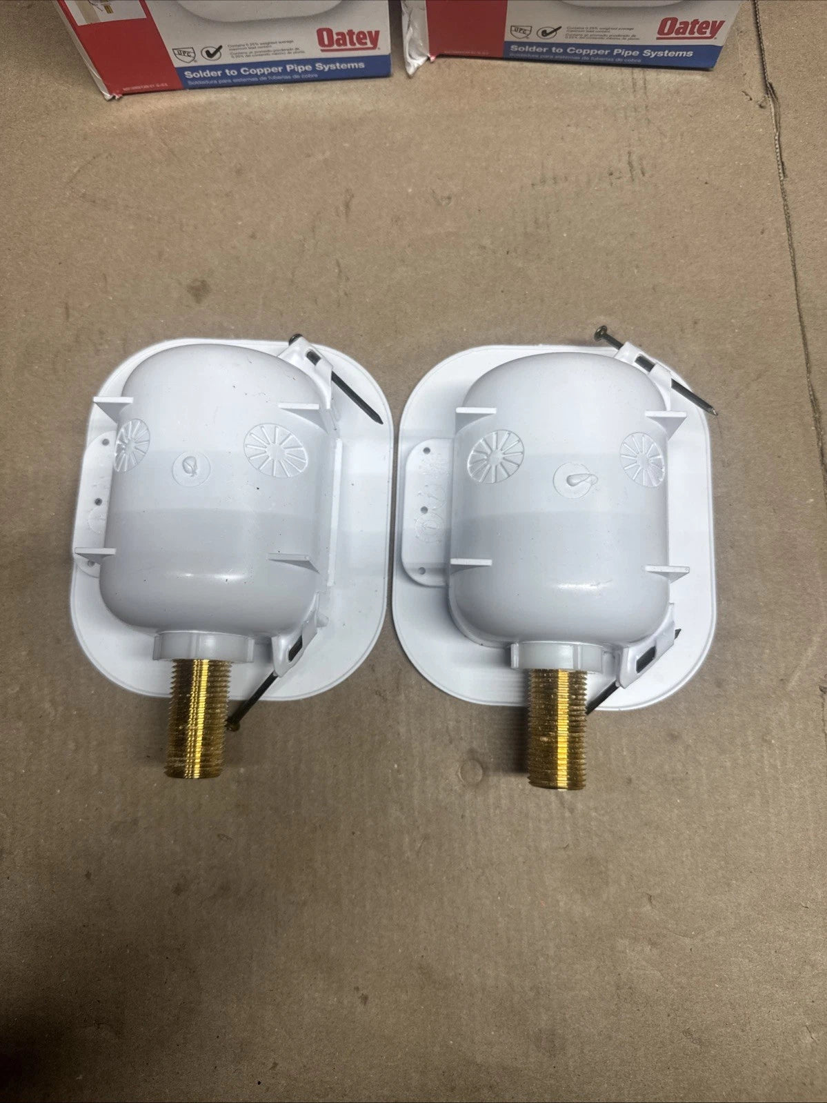 Lot Of 2 Oatey Commercial Ice Maker Box Brass White 1/2" FIP 39130