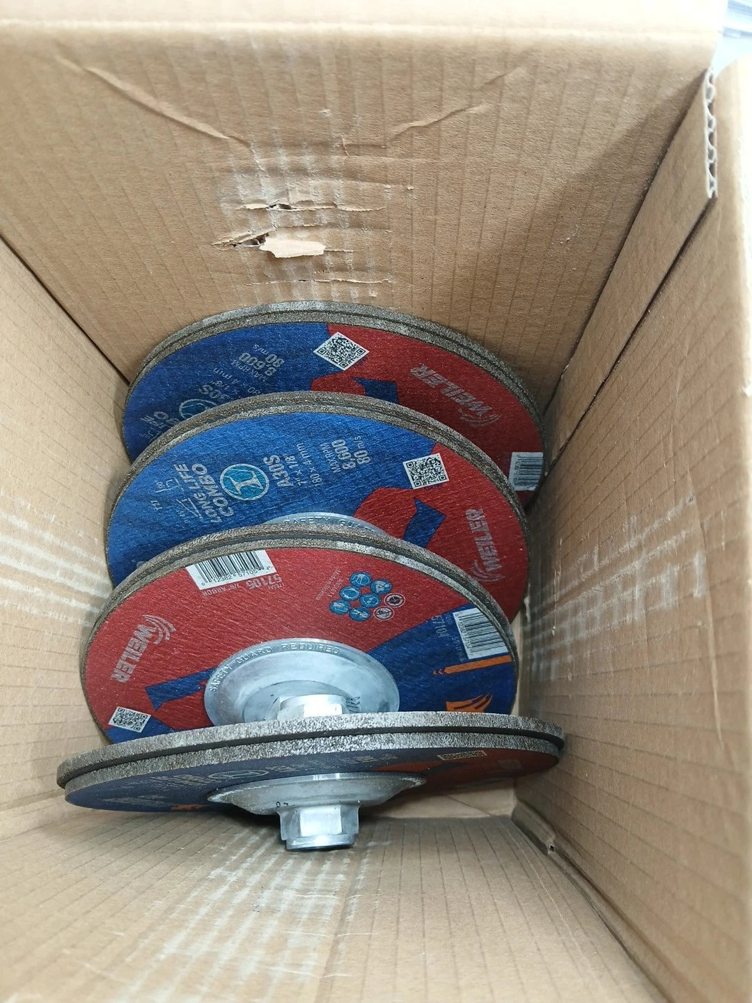 10Pk Weiler 57104 7" Cut/Grind Wheel 1/8" 5/8-11A T27 30GR A0, Box of 10 New OB
