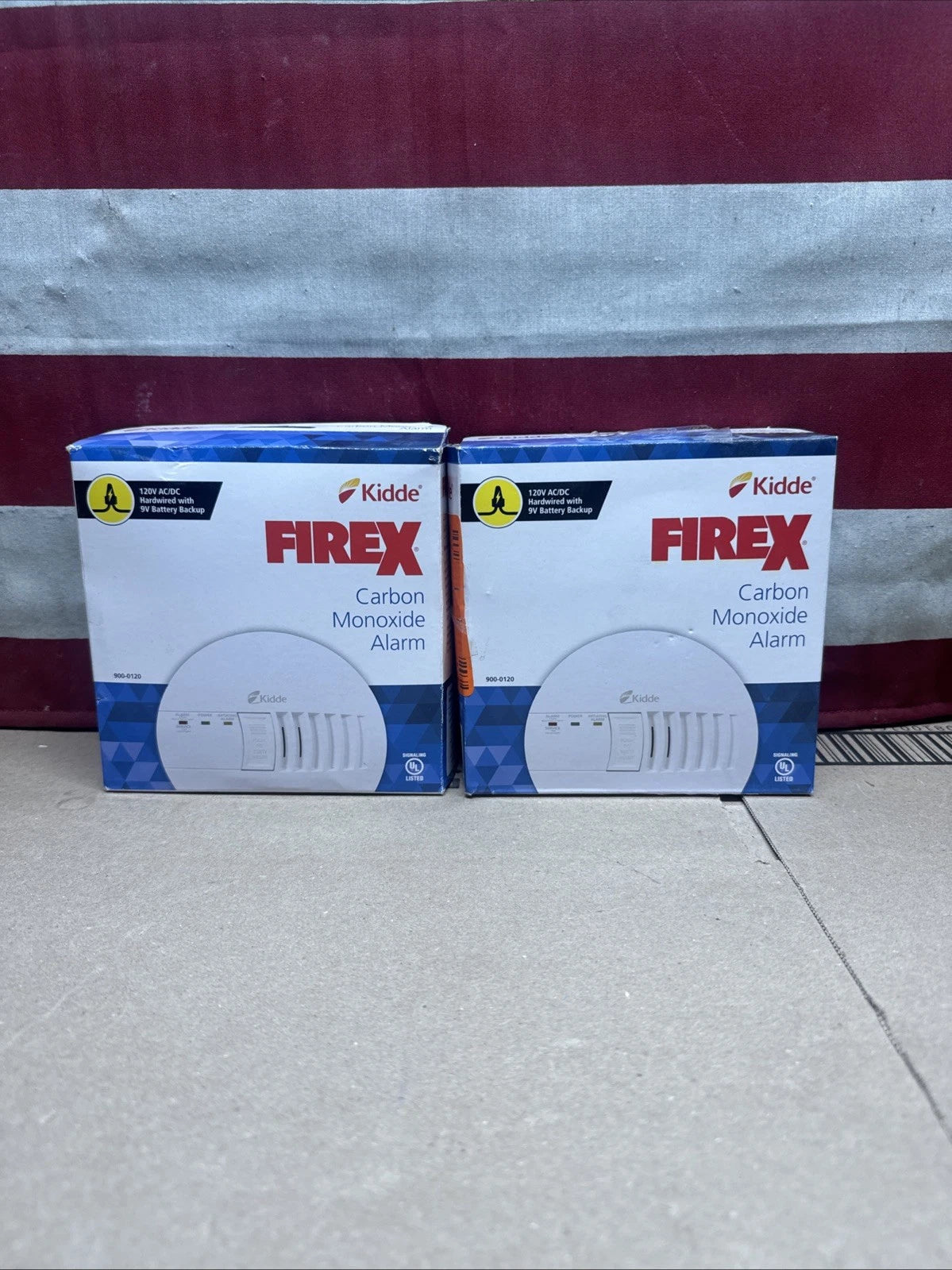 2PK KiddeFireX Hardwired Carbon Monoxide Detector w/ LED Light, Interconnectable