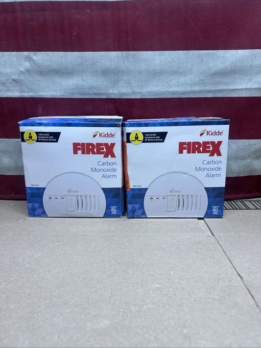 2PK KiddeFireX Hardwired Carbon Monoxide Detector w/ LED Light, Interconnectable