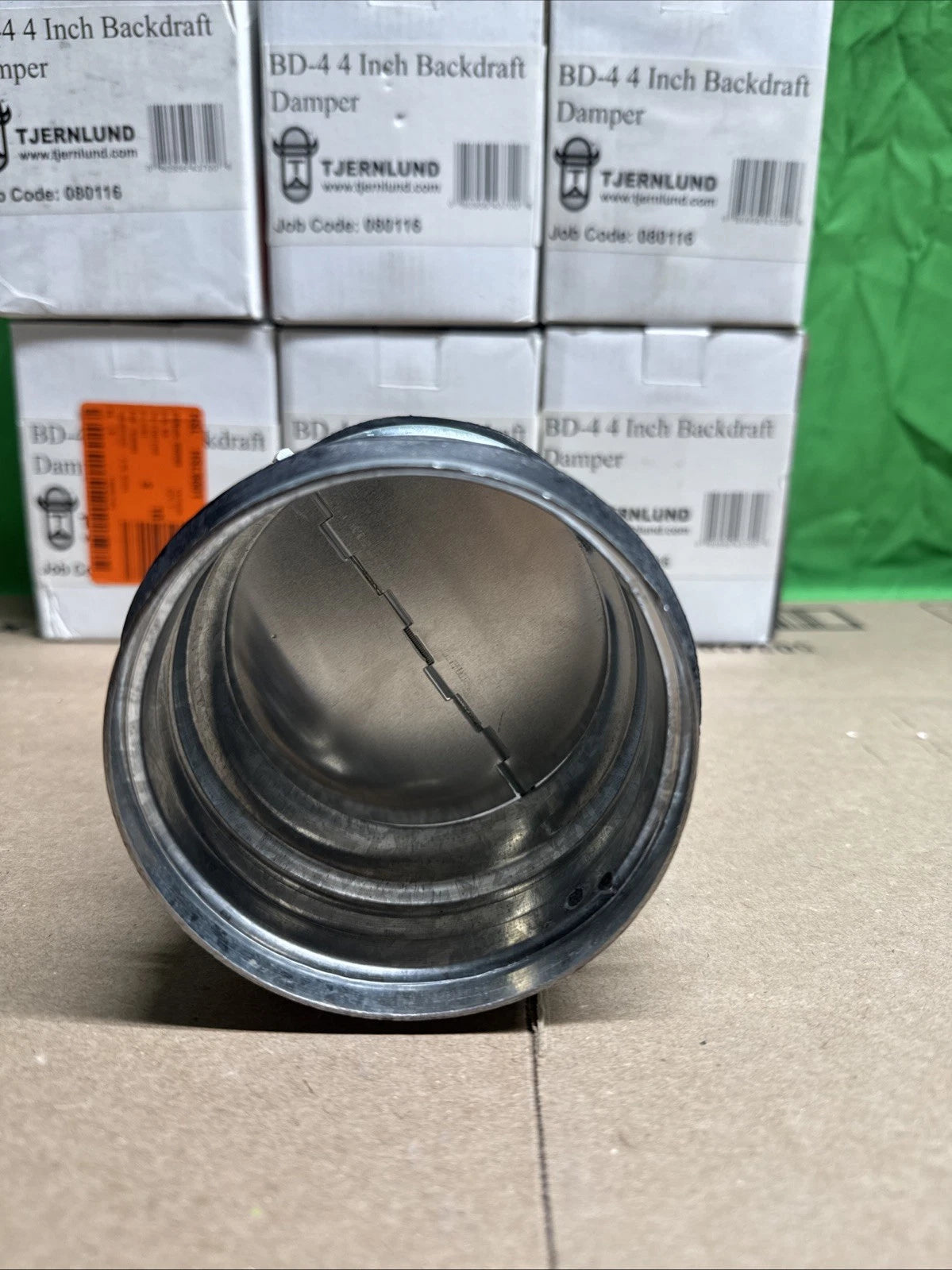 (LOT OF 6) 4 in. Steel Backdraft Damper