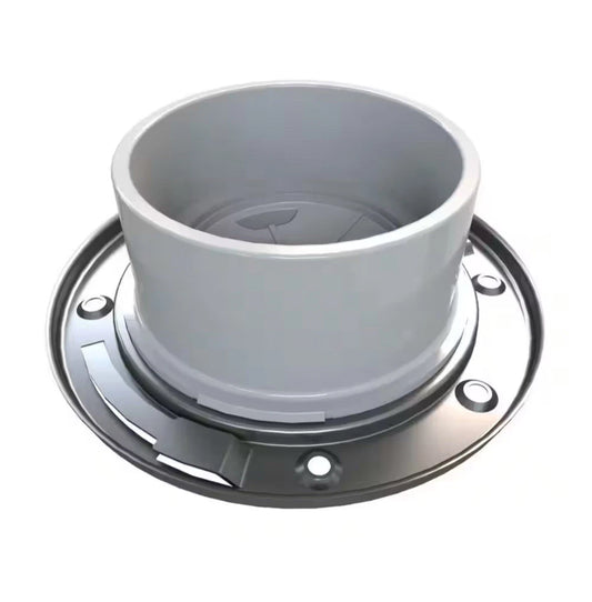 3PK Oatey Toilet Flange PVC Hub With Test Cap And Stainless Steel Ring 4" 436752