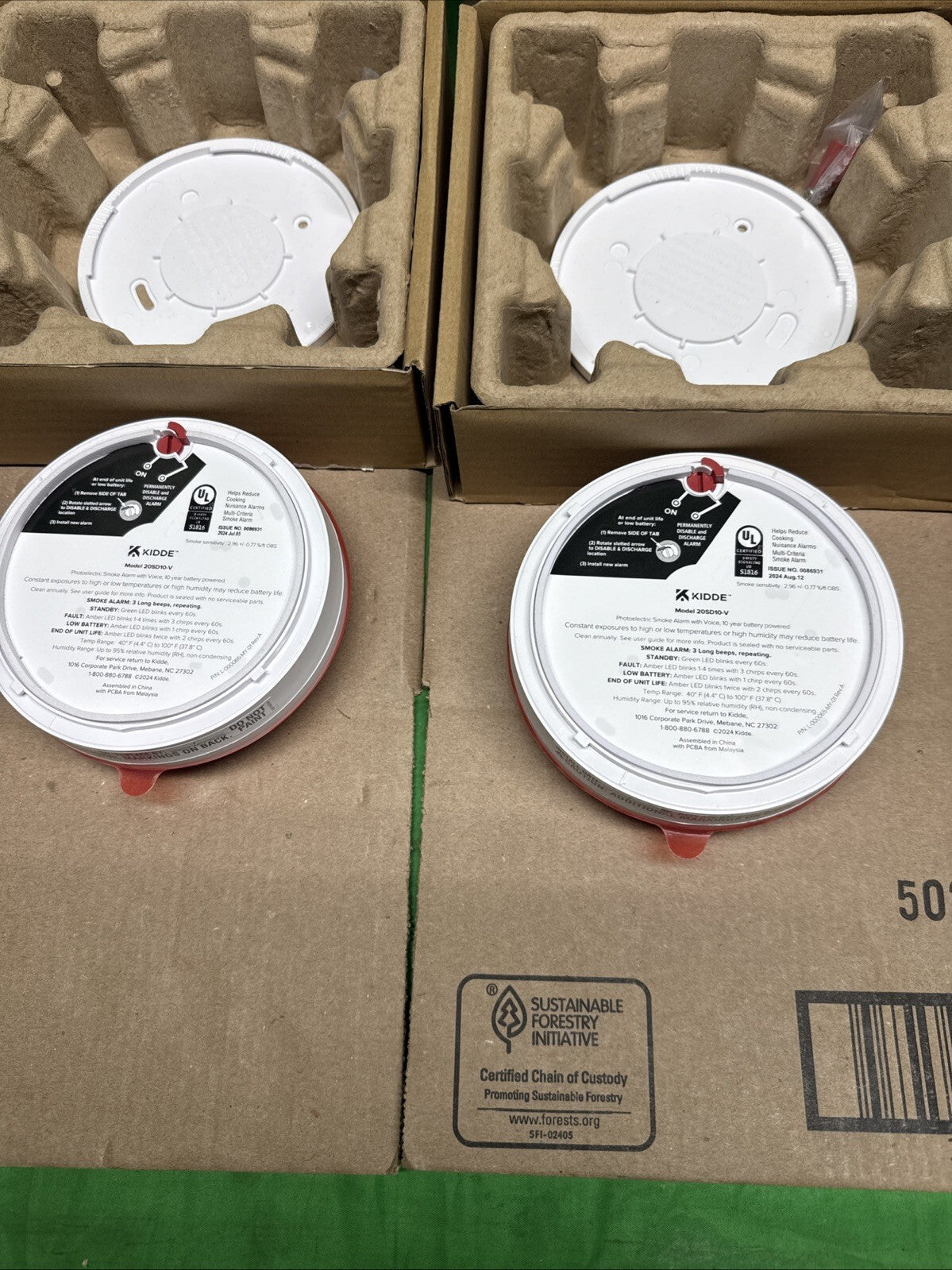 2-pack Kidde Detect 20SD10-V Smoke Alarm New Open Box