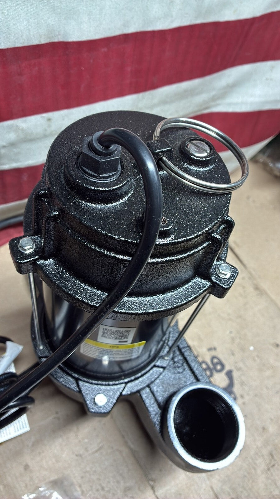 VEVOR USC56WE Submersible Sewage Pump, 3/4 HP, 5880 GPH, 1050W, OB