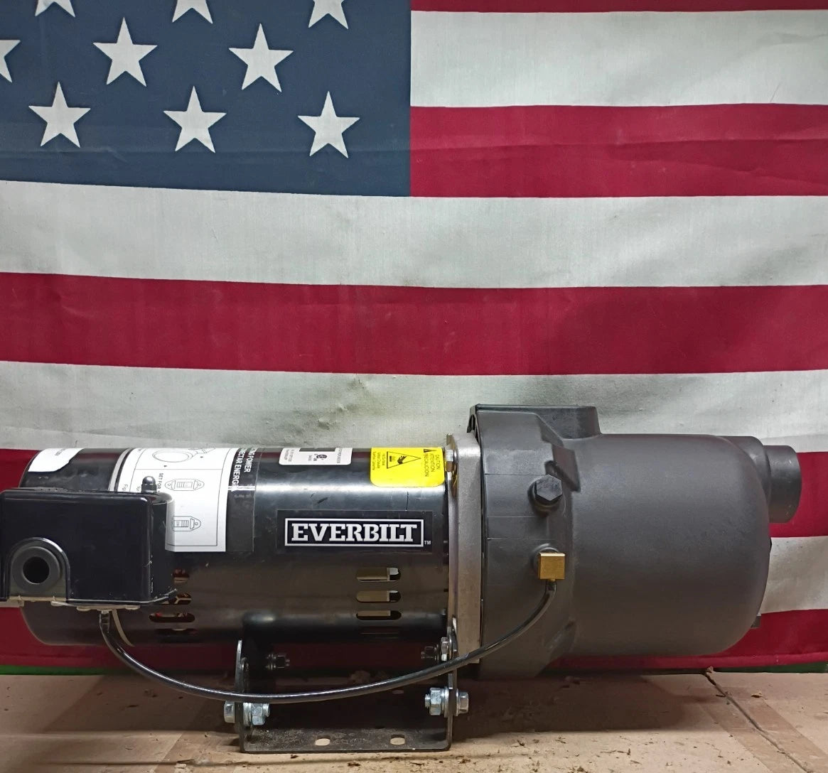 HDSWJ5P Everbilt 1/2 HP Thermoplastic Shallow Well Jet Pump Open Box Read