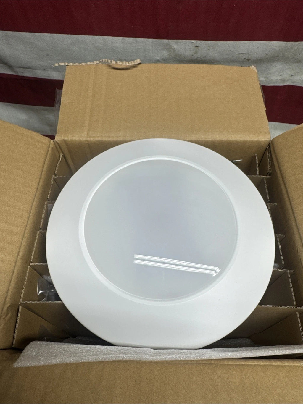 6-pack of Halo HLC 6 in. 3000K White Integrated LED Recessed Light Trims\