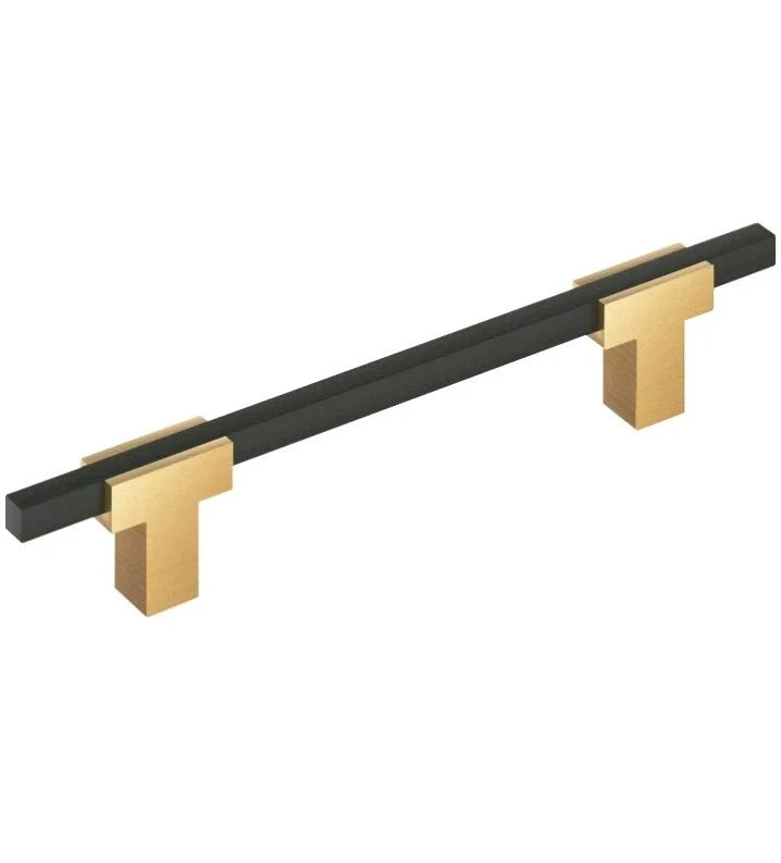 6pk Amerock BP778128 Urbanite 5-1/16" Center to Center Bar Cabinet Champagne New