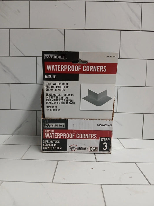 30pck Everbilt EVBWPOC2PK Watershield Shower System 90° Waterproofing Corners