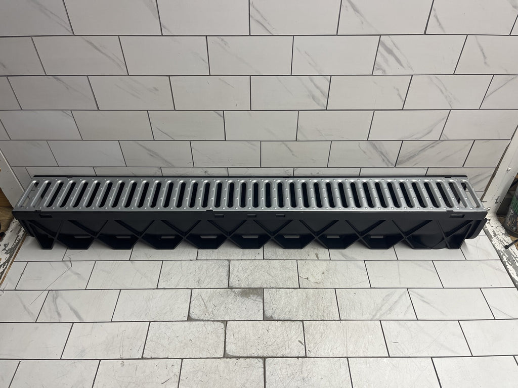 RELN 003017 Storm Drain 40 in. Channel Complete with Galvanized Grate