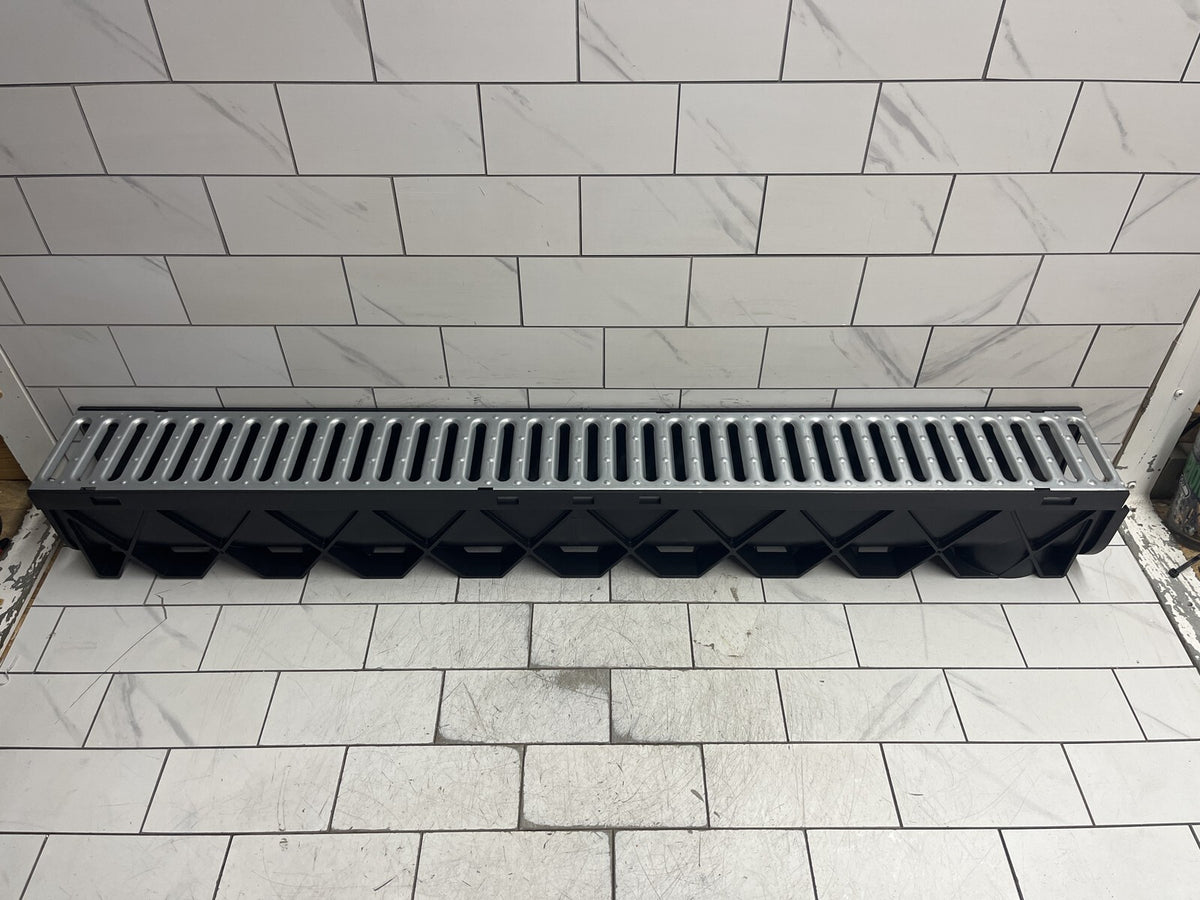 RELN 003017 Storm Drain 40 in. Channel Complete with Galvanized Grate