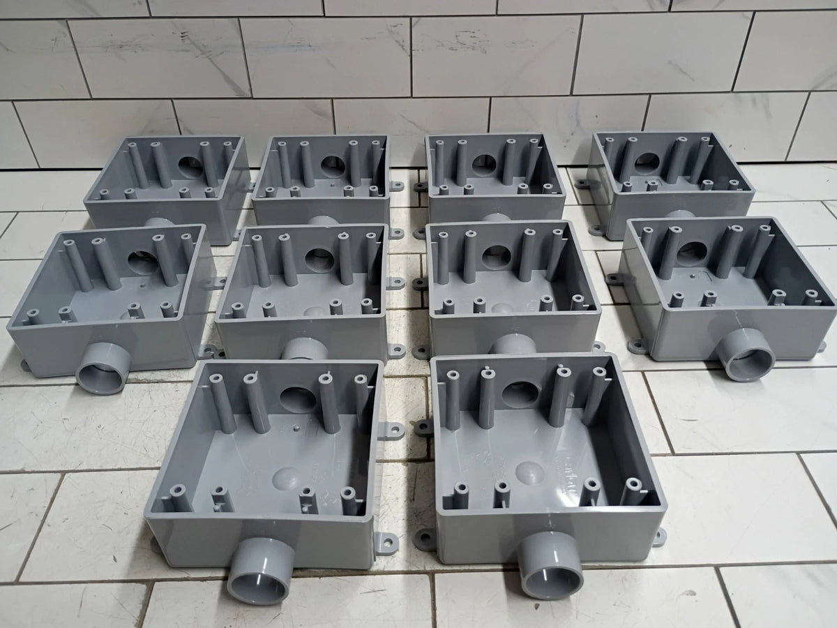 (10pack) Carlon E9812E 2-gang Cu. In. 3/4 "Electrical Pvc Type 2FSC Open Box
