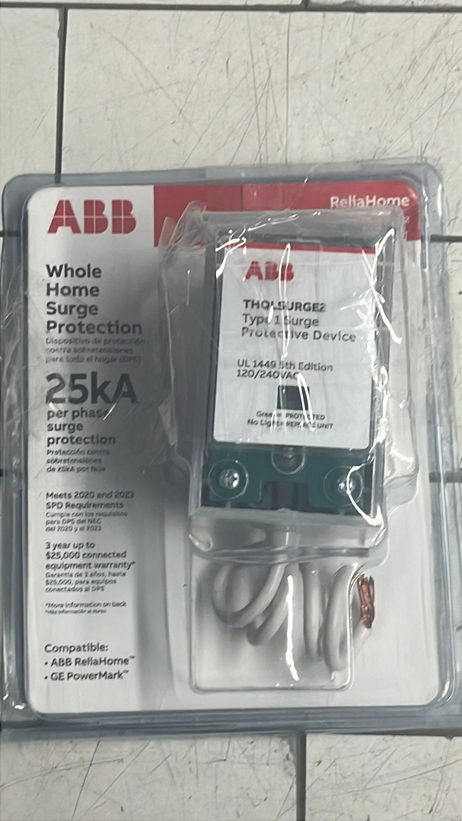 ABB THQLSURGE2 Whole Home Surge Protection Device Type 1 SPD