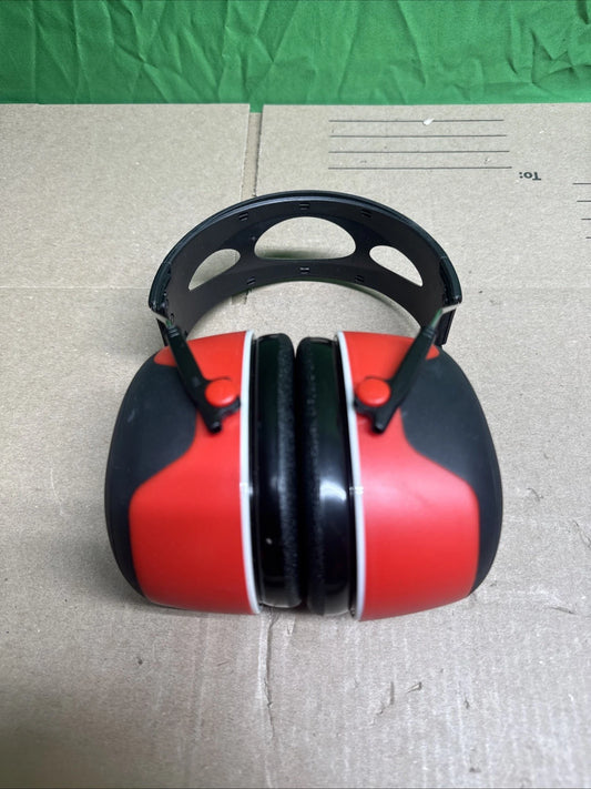 3M Pro-Grade Earmuffs 30 dB NRR Red Adjustable Headband Cushioning Brand