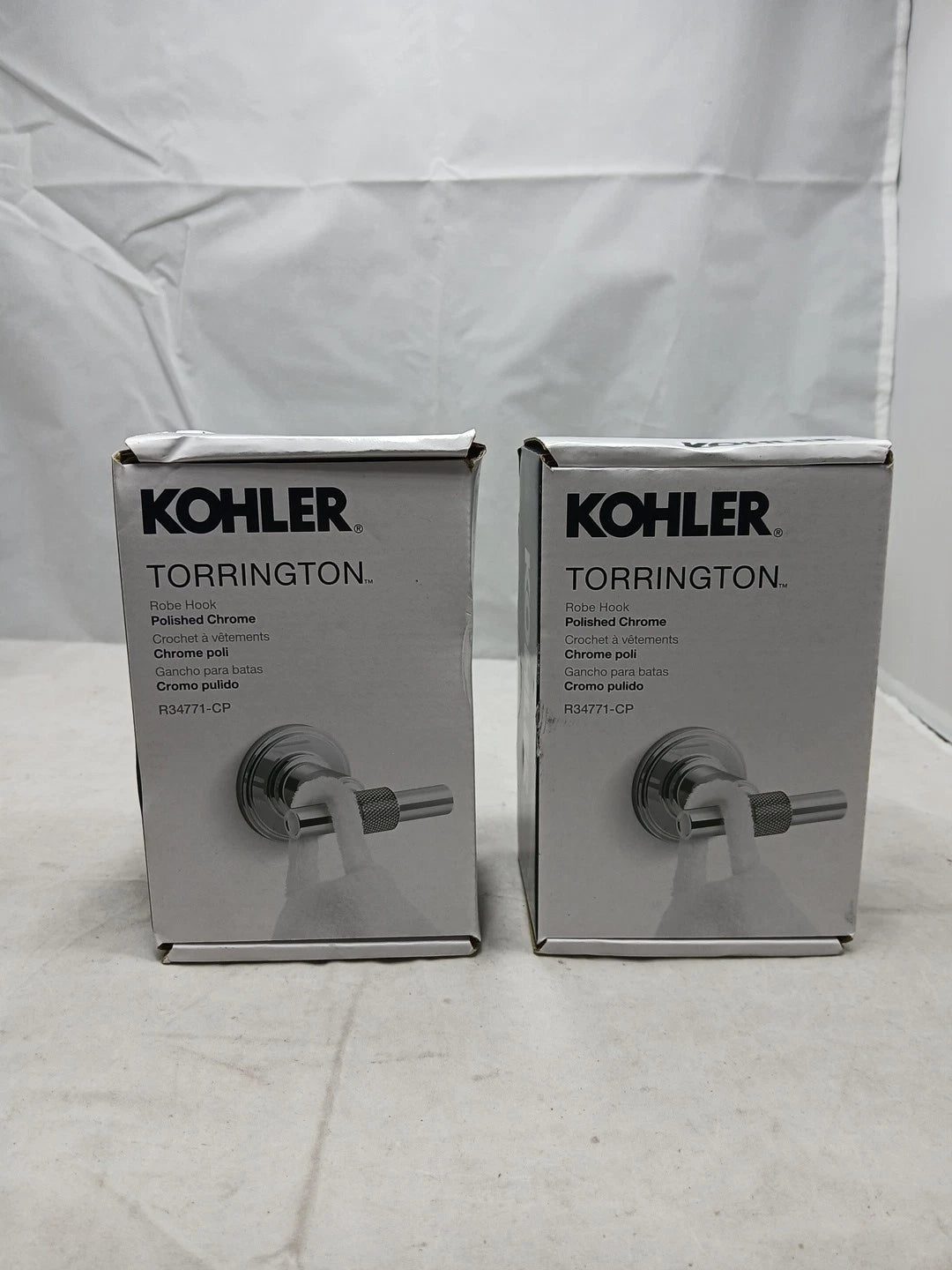 KOHLER Torrington Wall Mounted Knob Robe/Towel Hook in Polished Chrome