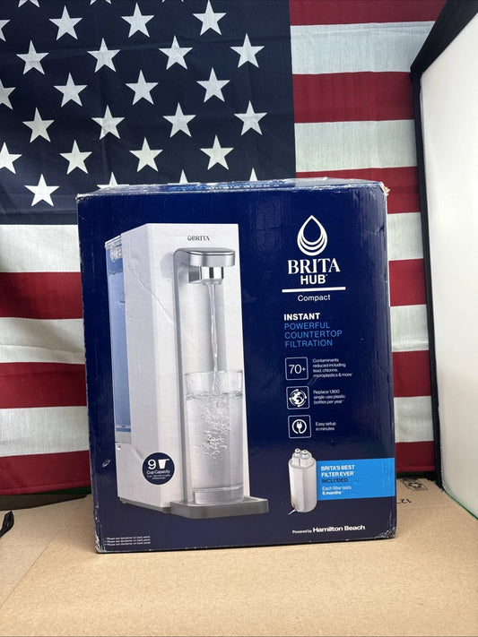 Brita Hub Compact Instant Powerful Countertop Water Filter System 9 Cup Tank