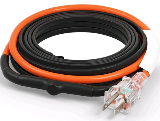 VEVOR Self-Regulating Pipe Heating Cable 9FT 5W/FT Heat Tape with Thermostat