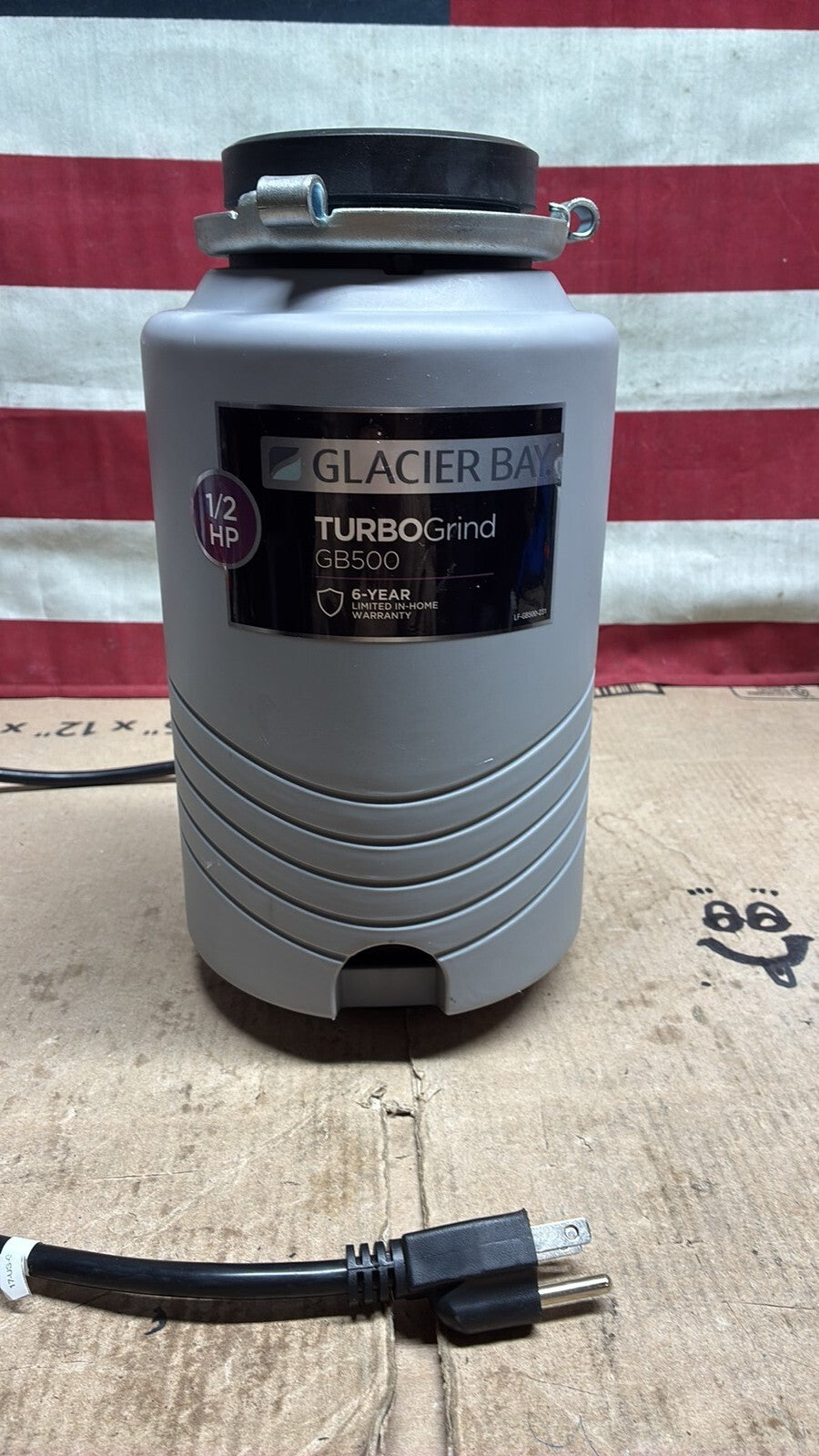 Glacier Bay GB500 Turbo Grind 1/2hp Garbage Disposal Open Box *Read description*