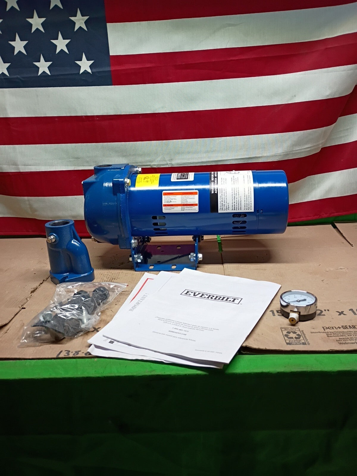 Everbilt 1 HP Professional Convertible Jet Pump NEW OPEN BOX