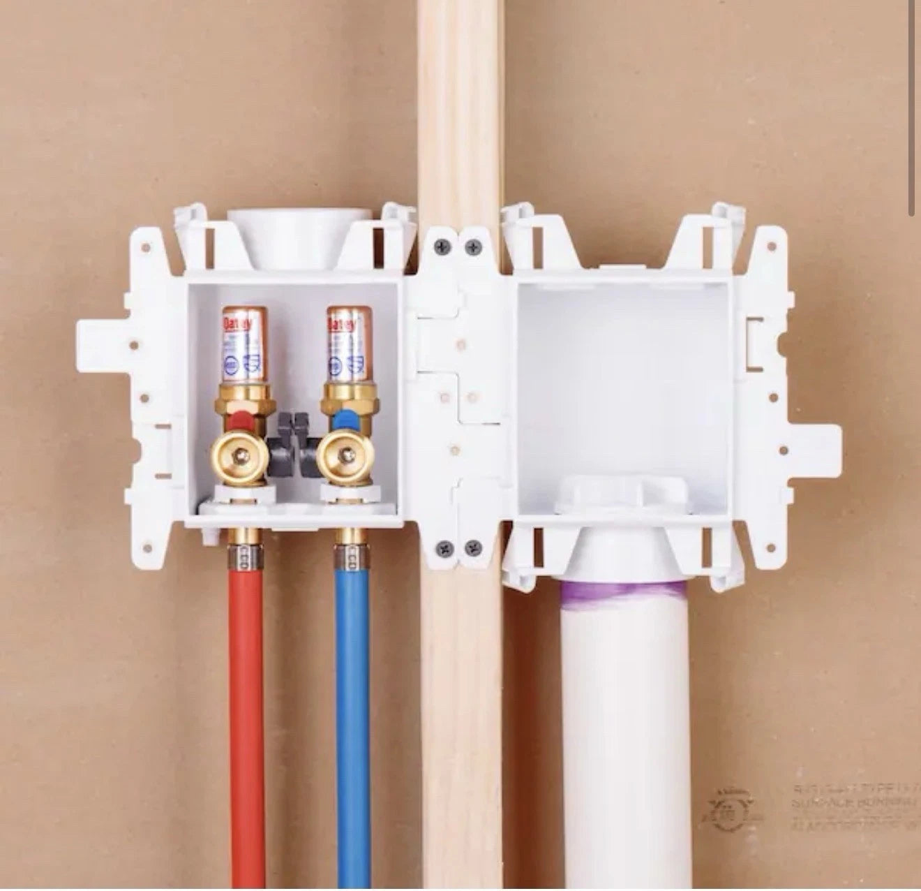 OATEY MODA 37611 Washing Machine Outlet Box 1/2” W/ Arestors