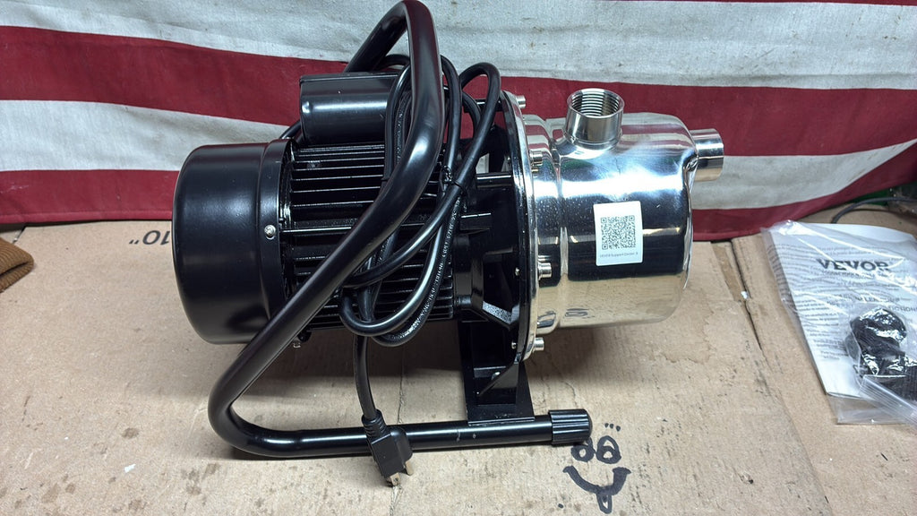Vevor ZX11001 1.6 HP 22 GPM 115V portable sprinkler pump NEW OPEN BOX