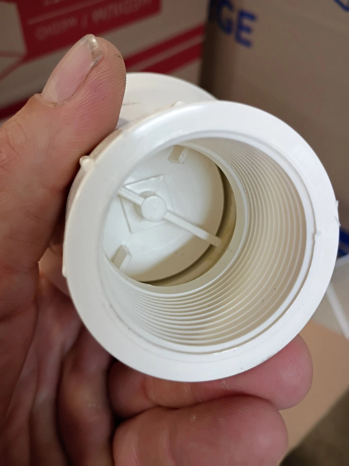 Lot Of 12 Everbilt PVCCV114F, Check Valve PVC 1-1/4" FPT x FPT...