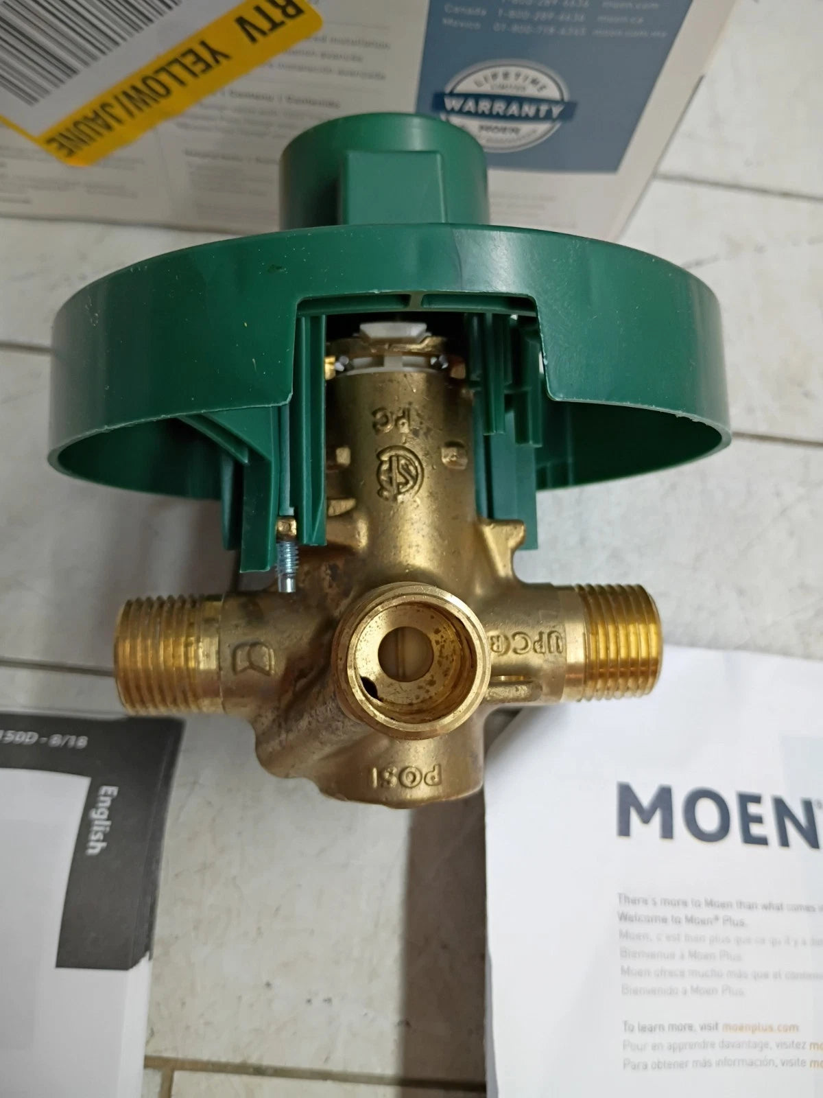 Moen 82510 1/2 Inch Posi-Temp Pressure Balanced Rough-In Tub/shower Valve, OB |