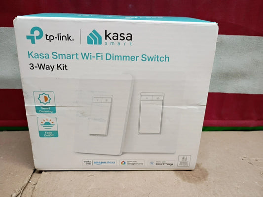 2pc Kasa KS230, KIT US Smart 3-Way Dimmer Light Switch Kit by TP-Link, Open Box