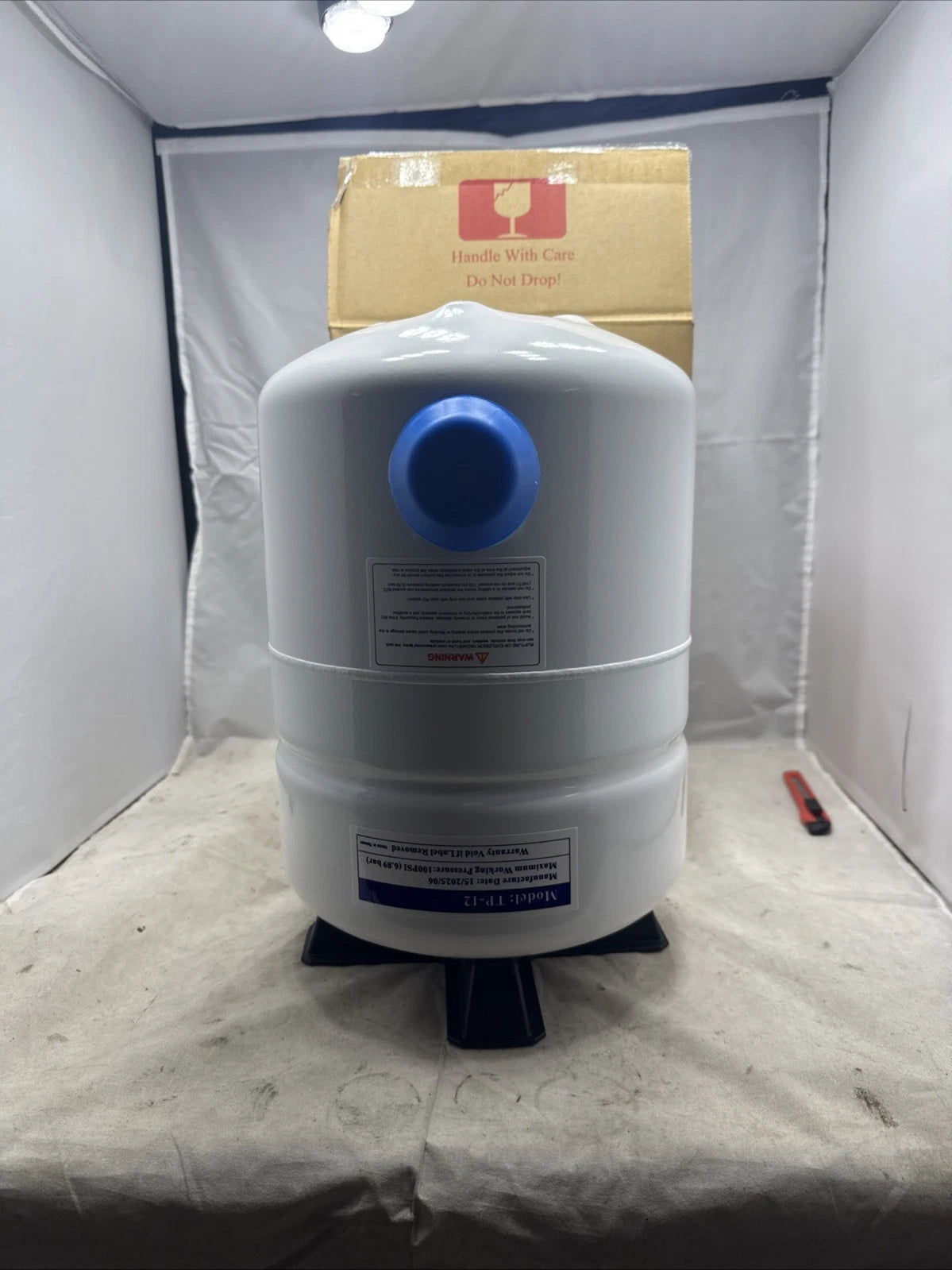 Reverse Osmosis Water Storage Tank TP-12 1/4" NPT Connection 7205326 Open Box