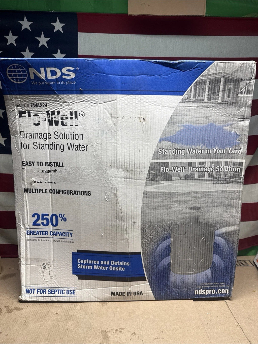 NDS 24 in. Plastic Storm Water Leaching System FWAS24 New Open Box