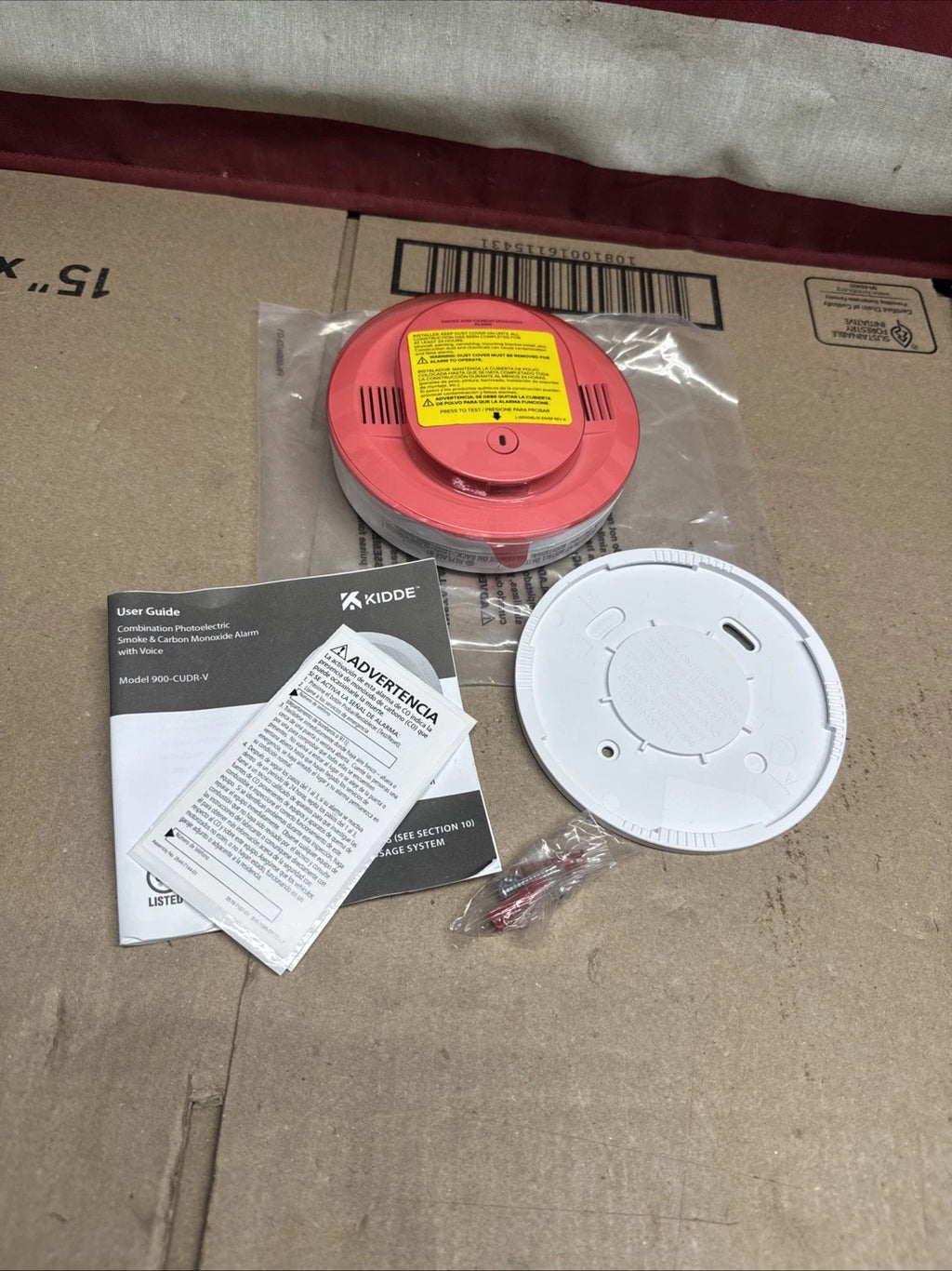 Kidde Smoke & Carbon Monoxide Voice Alarm Self Testing 900-CUDR-V
