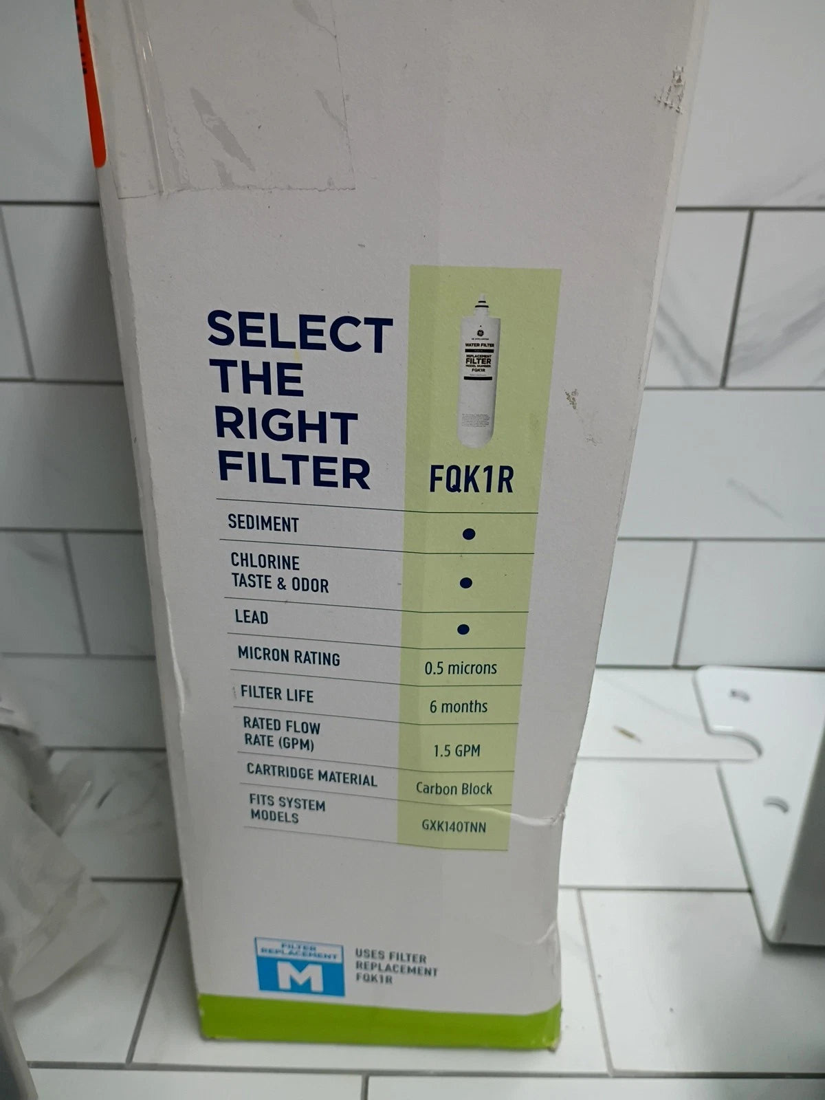 GE GXK140TNN Under Sink Single Stage High Flow Water Filtration System New OB