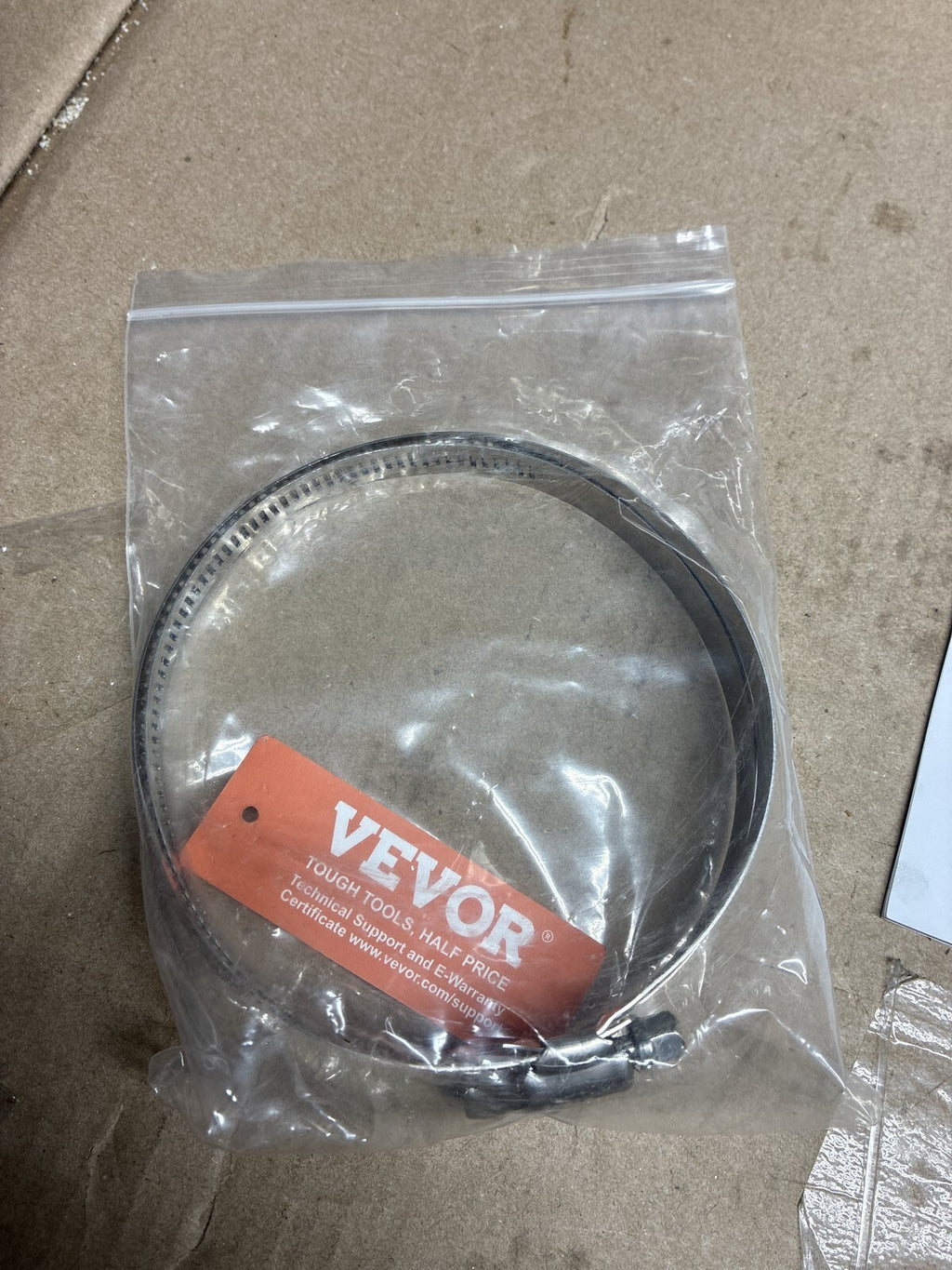 VEVOR Dryer Vent Hose, 4'' Insulated Flexible Duct 25FT Long with 2 Duct Clamps