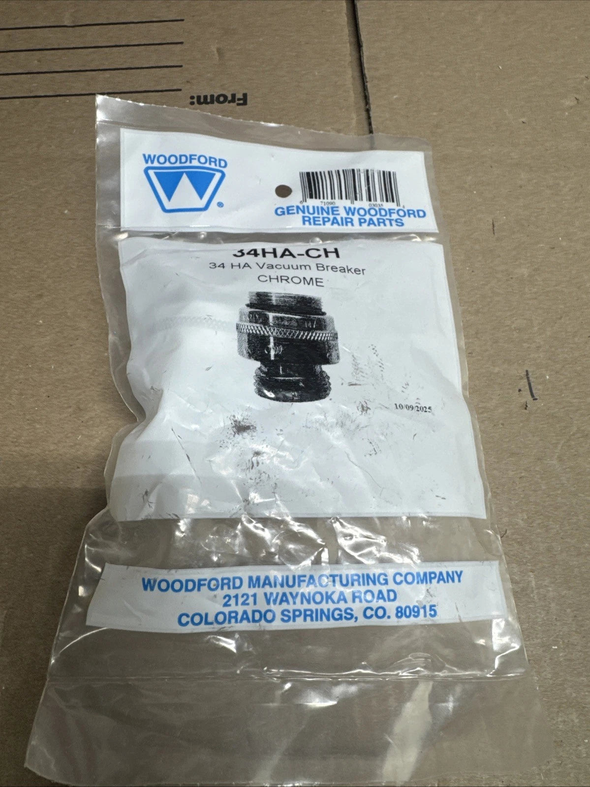 Woodford 34HA-CH Vacuum Breaker Chrome