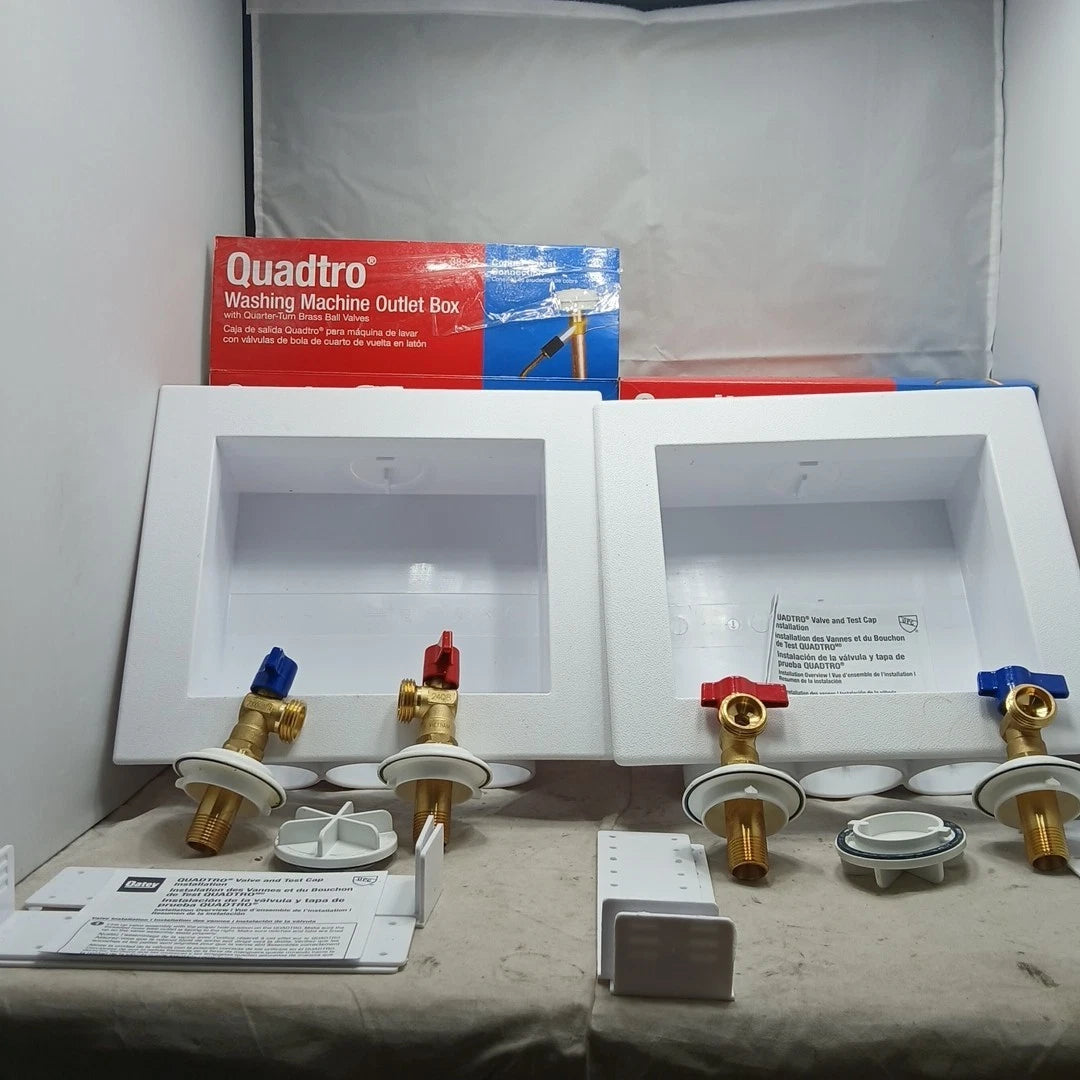 2 Pack Washing Machine Outlet Box'' Oatey Quadtro Options Model 38529 (NOB)