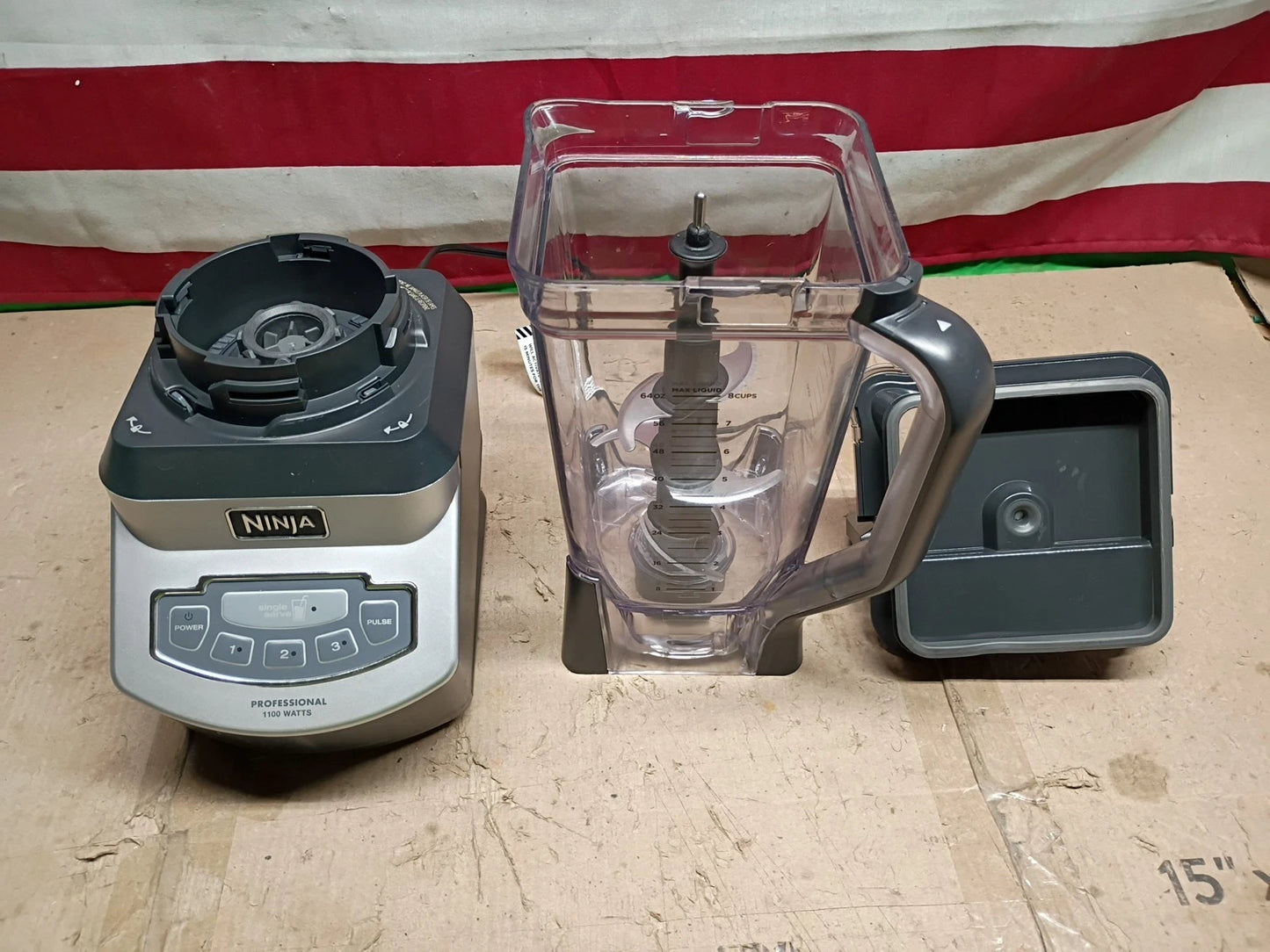 Ninja BL660 3 Speed Blender - Gray, Used Tested