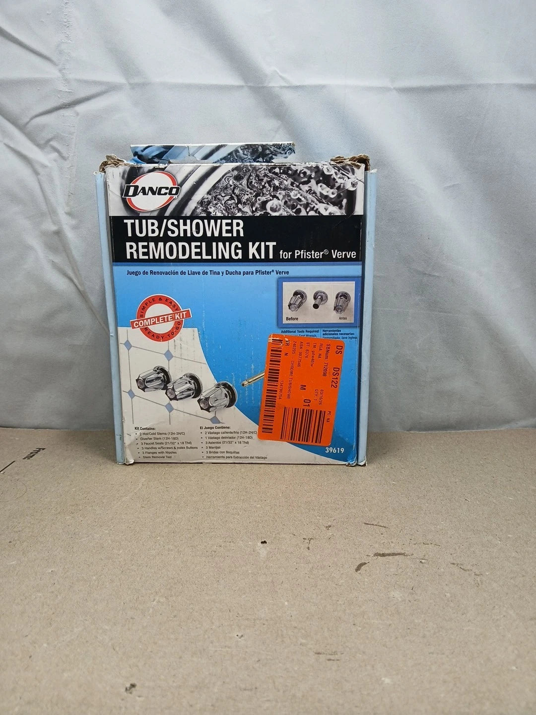Danco 39619 Tub/Shower Remodeling Kit for Pfister Verve CHROME NEW Open Box