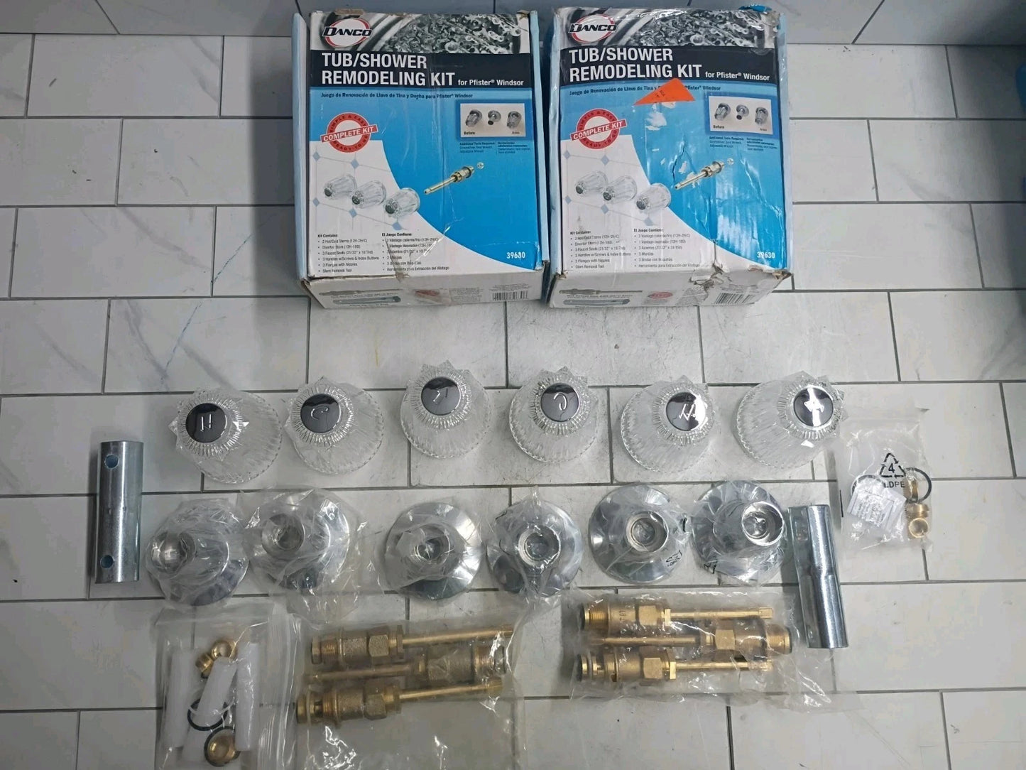 2pk Danco 39630 Tub Shower Rebuild Kit For Pfister, OPEN BOX Complete Set
