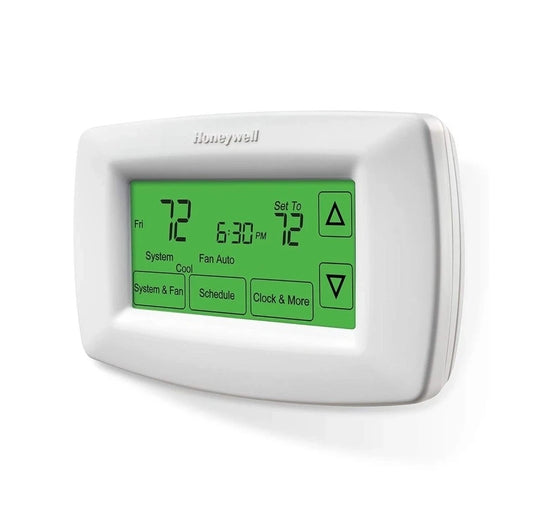RTH7600D 7-Day Programmable Touchscreen Thermostat, White