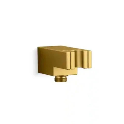 KOHLER Wall-Mount Handshower Holder with Supply Elbow Brushed Moderne Brass READ