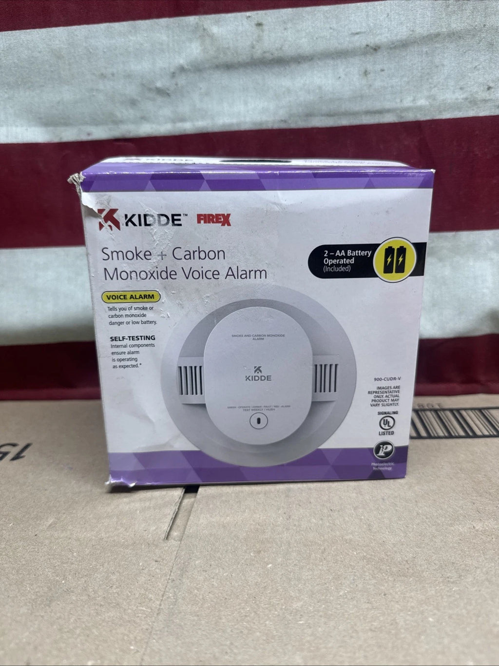 Kidde Smoke & Carbon Monoxide Voice Alarm Self Testing 900-CUDR-V Open Box
