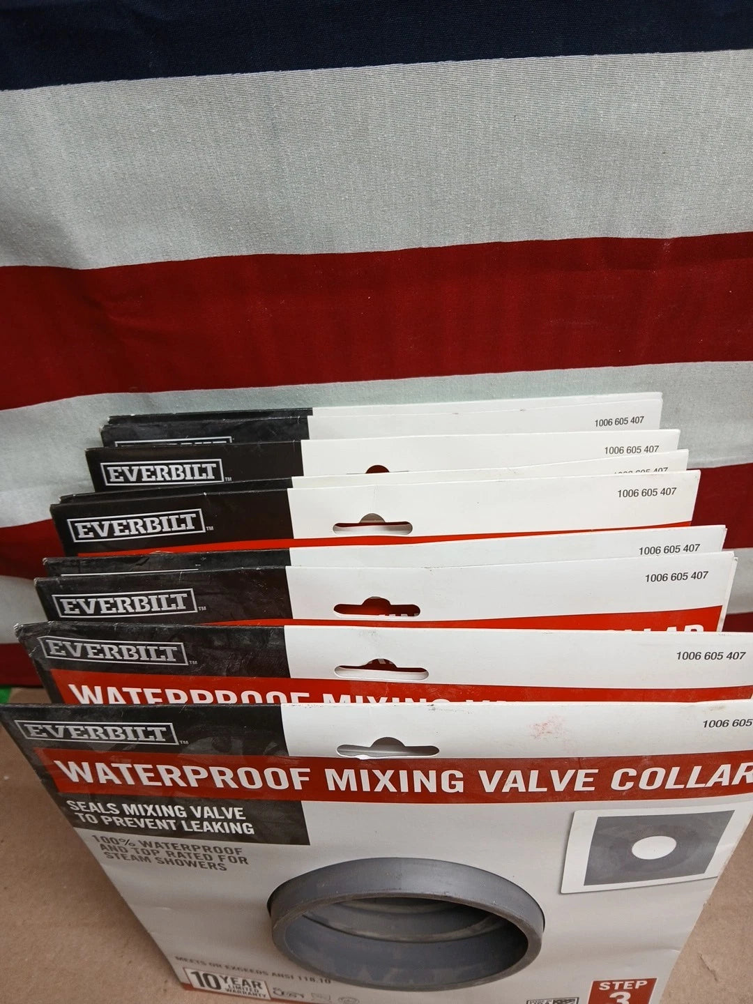 LOT OF 10 Everbilt Watershield Shower System Seal 8 in. Waterproof Mixing Valve