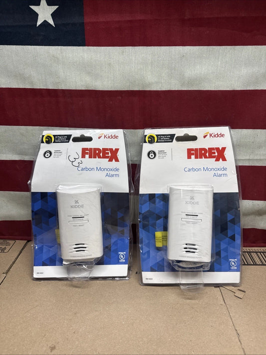 2-Pack Kidde 21027451 Plug In Carbon Monoxide Alarm with Battery Back-Up New