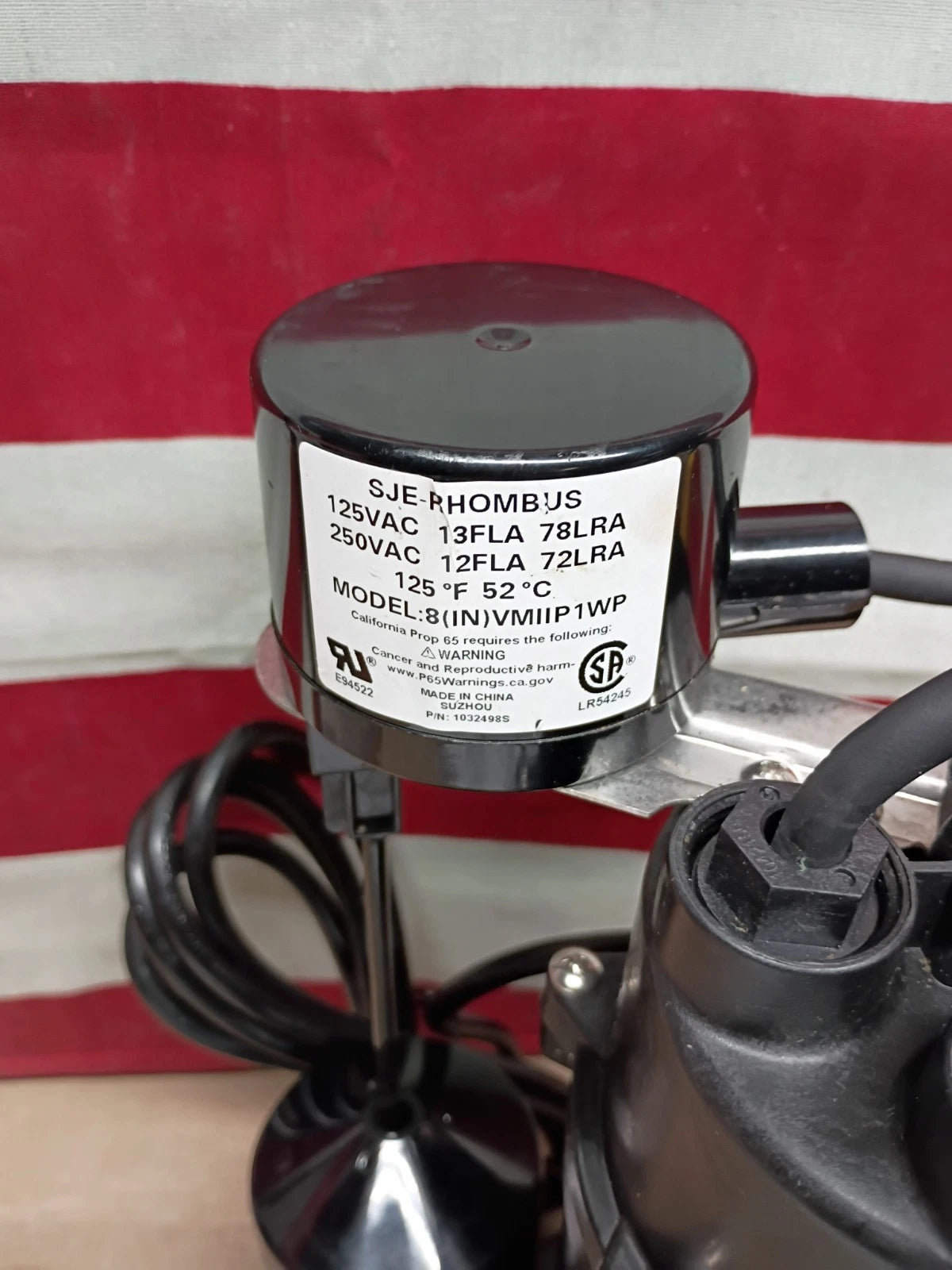 Everbilt HDPS50W 1/2 HP Submersible Aluminum Sump Pump with Vertical Switch, OB,