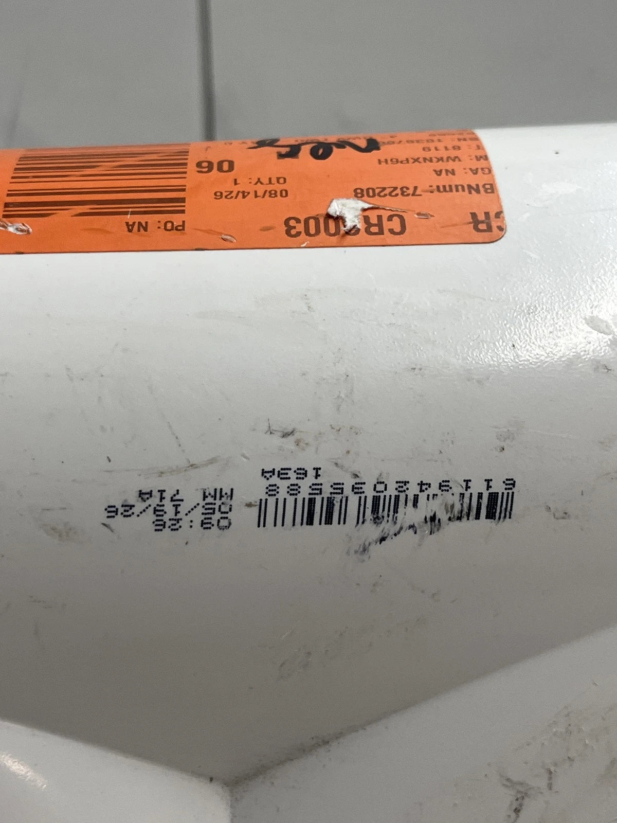 Charlotte Pipe PVC004480800 White 2-Way Cleanout PVC Tee 4" x 4" x 4" Hub Dia.