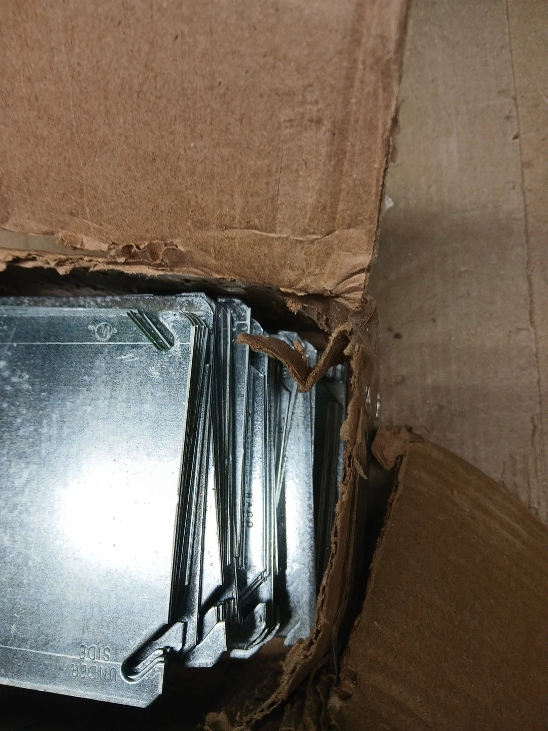 (50) Hubbell RACO 752 4" Square Flat Blank Surface Covers