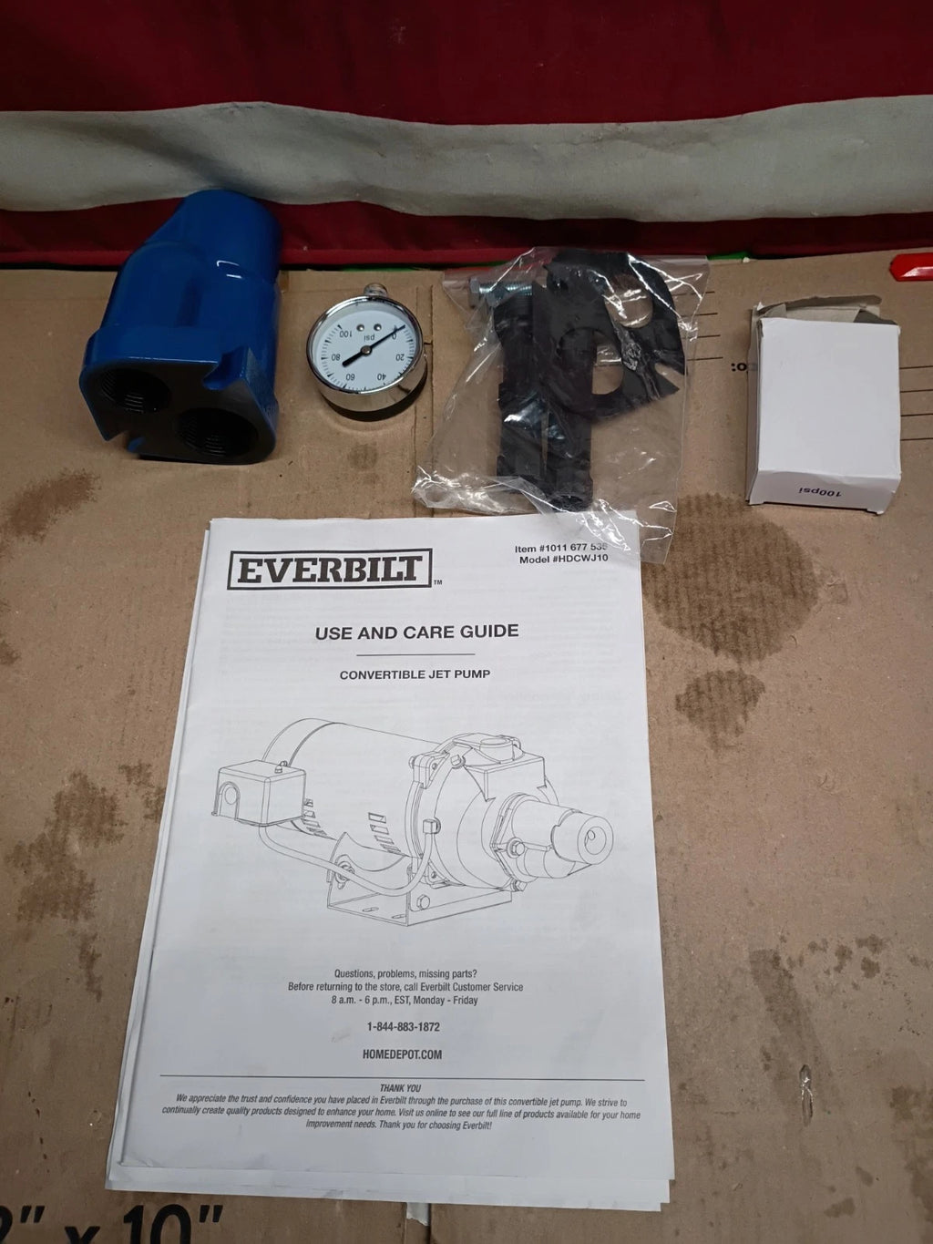 Everbilt HDCWJ10 1HP Professional Convertible Jet Pump NEW OPEN BOX