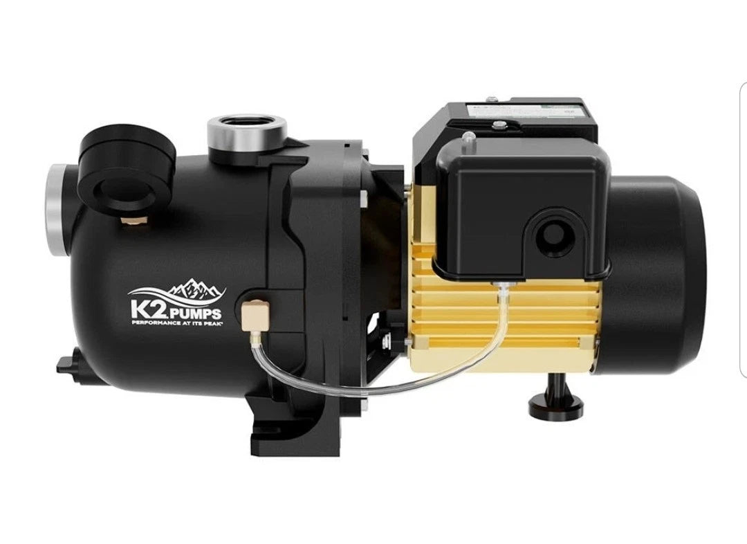 K2 Pumps Shallow Well Jet Pump 3/4 Hp Lead Free Thermoplastic 115/230V.