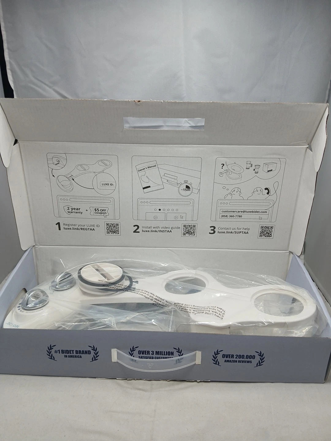 LUXE Bidet NEO 120 - Self-Cleaning Nozzle, Fresh Water Non-Electric Bidet