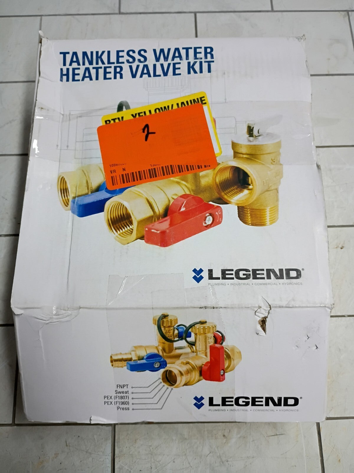 LEGEND VALVE Tankless Water Heater Isolation Valve Kit 101-251NL Open Box