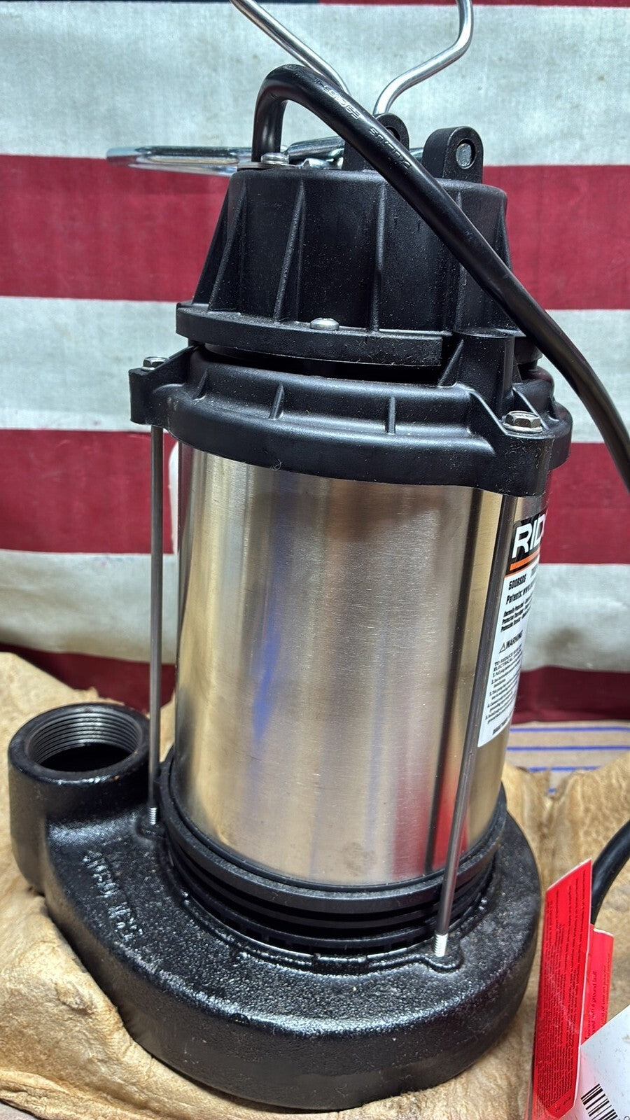 RIDGID 500RSDS 1/2 HP Stainless Steel Dual Suction Submersible Sump Pump